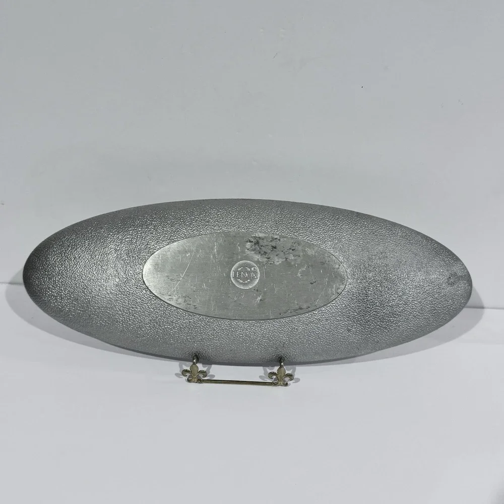 Lenox Butterfly‎ Meadow Aluminum Bread Tray Display Piece Raised Design 17.5